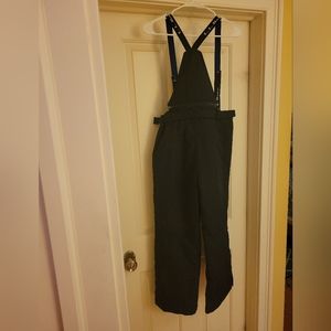 Kids L L Bean Suspender Black Snow Psnts